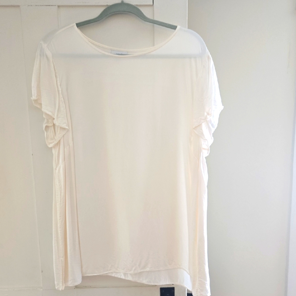 Pure Jill Sateen Ivory Top 2x